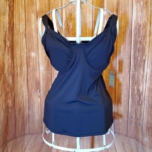 Title Nine Black Tankini SZ 32D NWT